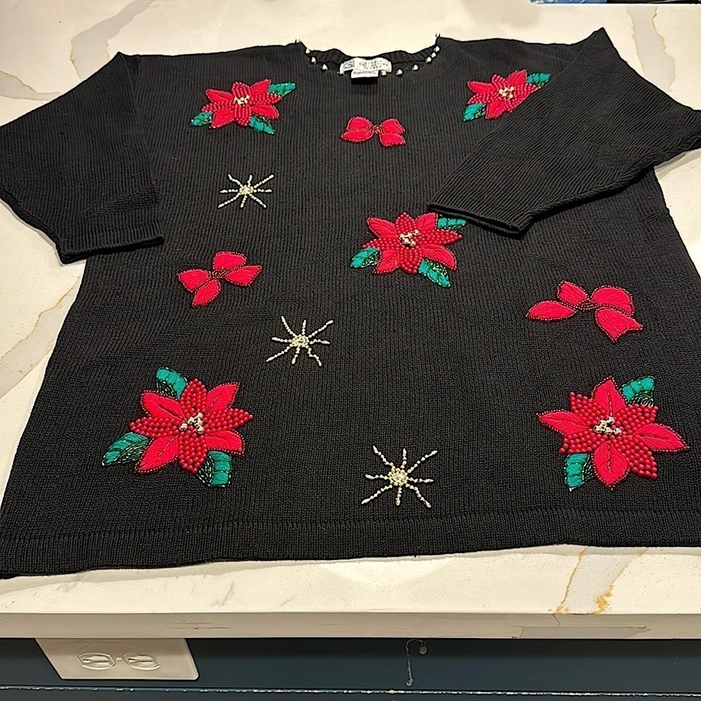 Bedazzled Christmas Sweater 2XL